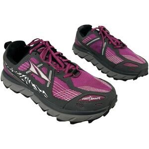 Women's Purple Grey Altra Lone Peak 3.5 Trail Running Shoes Sz 8M AFW1755F-1